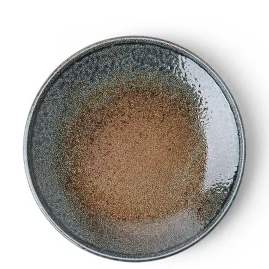 Tabletop Miya Company Large Plates | Blue Sand Crackle Dinner Plate 10-1/4"