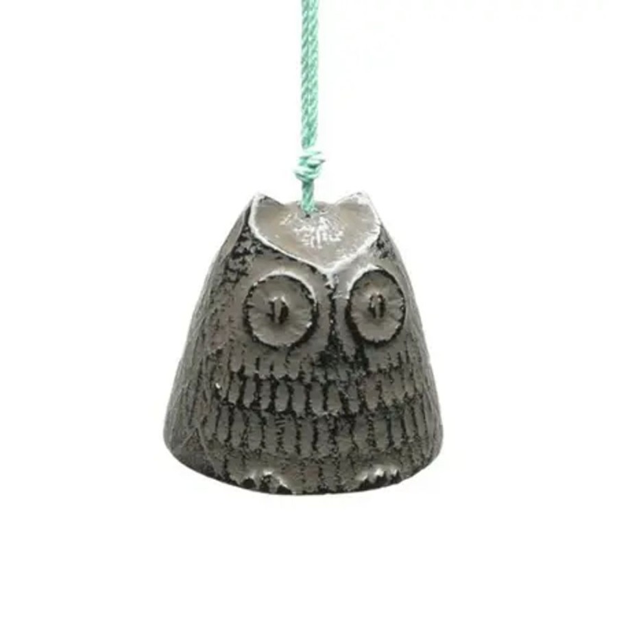 Whimsy Miya Company Owls | Wind Chime Owl Brown