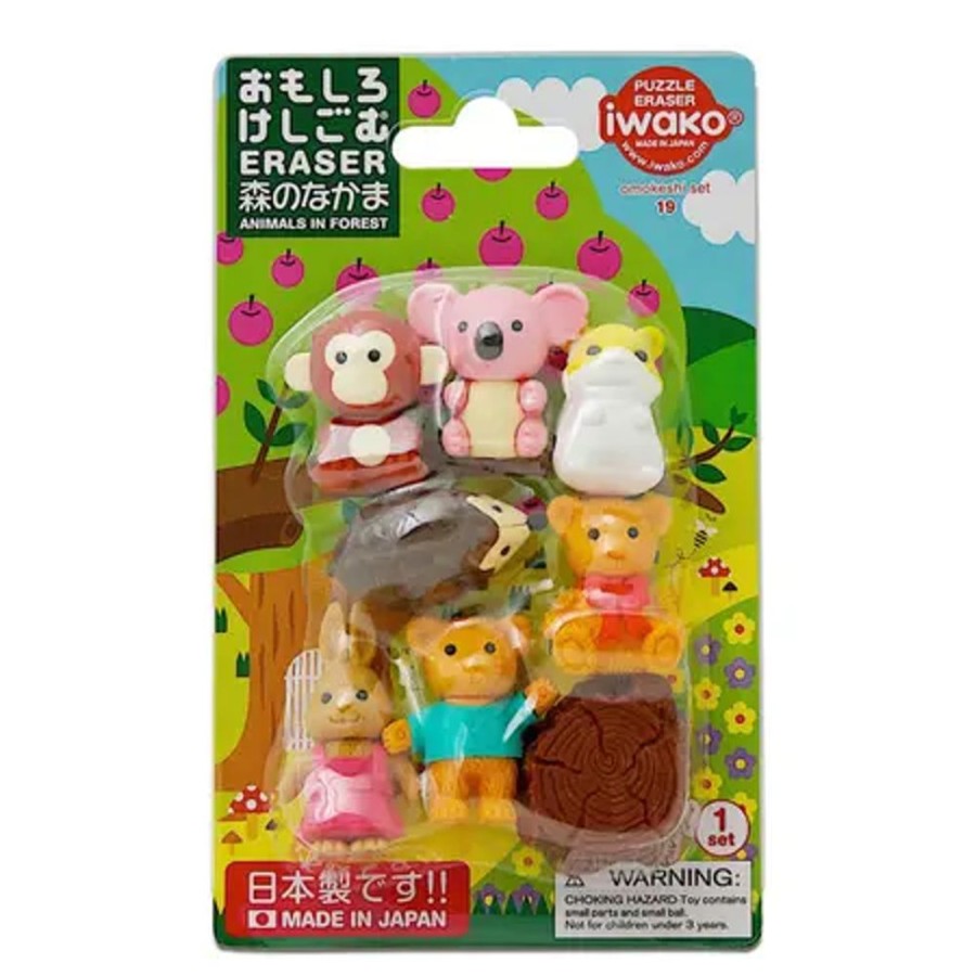 Whimsy Miya Company Other | Iwako Forest Friends Eraser Pack At Miya