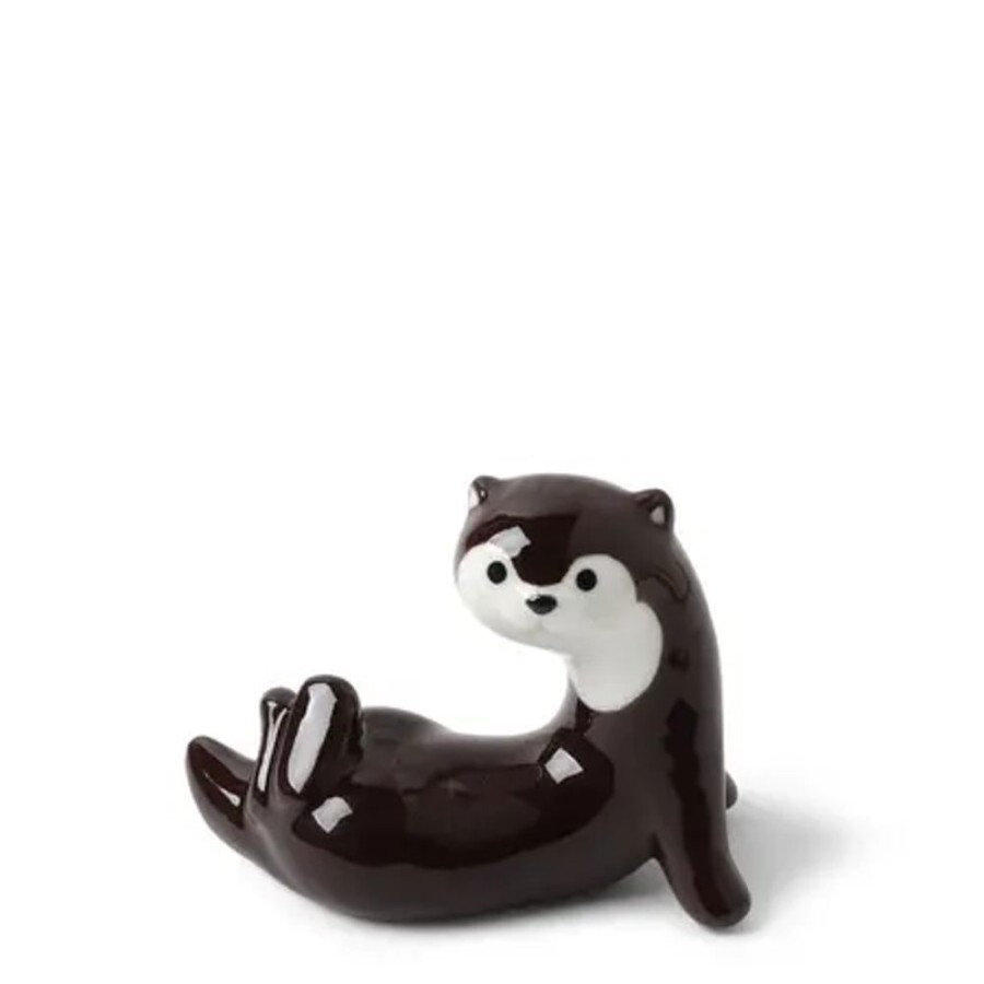 Whimsy Miya Company Other | Chopstick Rest Otter Dark Brown