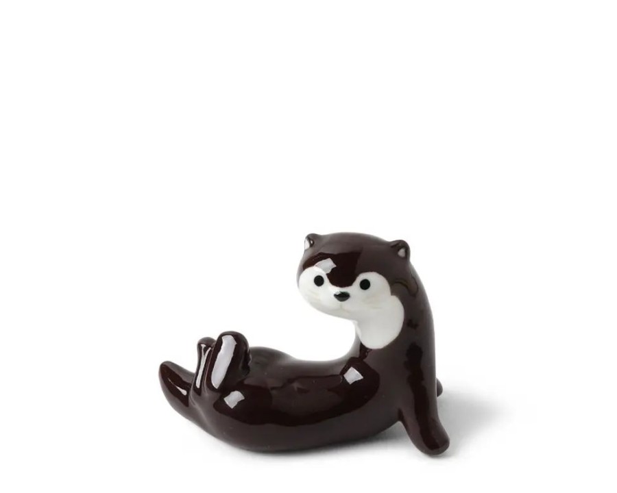 Whimsy Miya Company Other | Chopstick Rest Otter Dark Brown