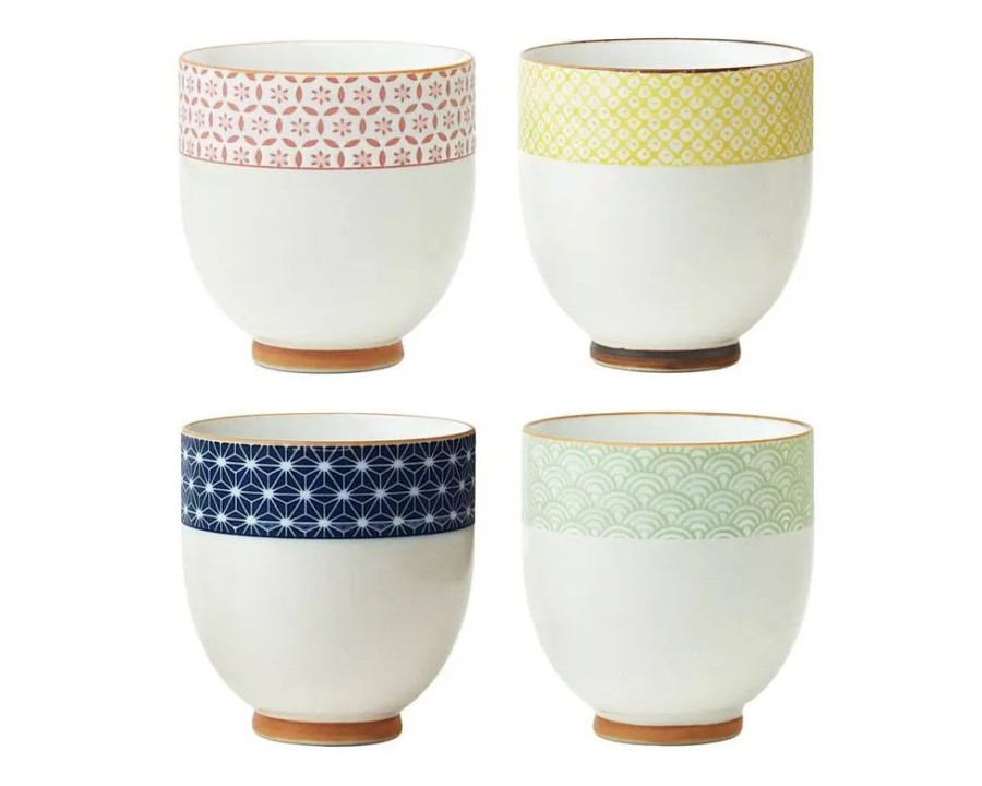 Tabletop Miya Company Teacups | Sashiko Teacup Set 6 Oz.