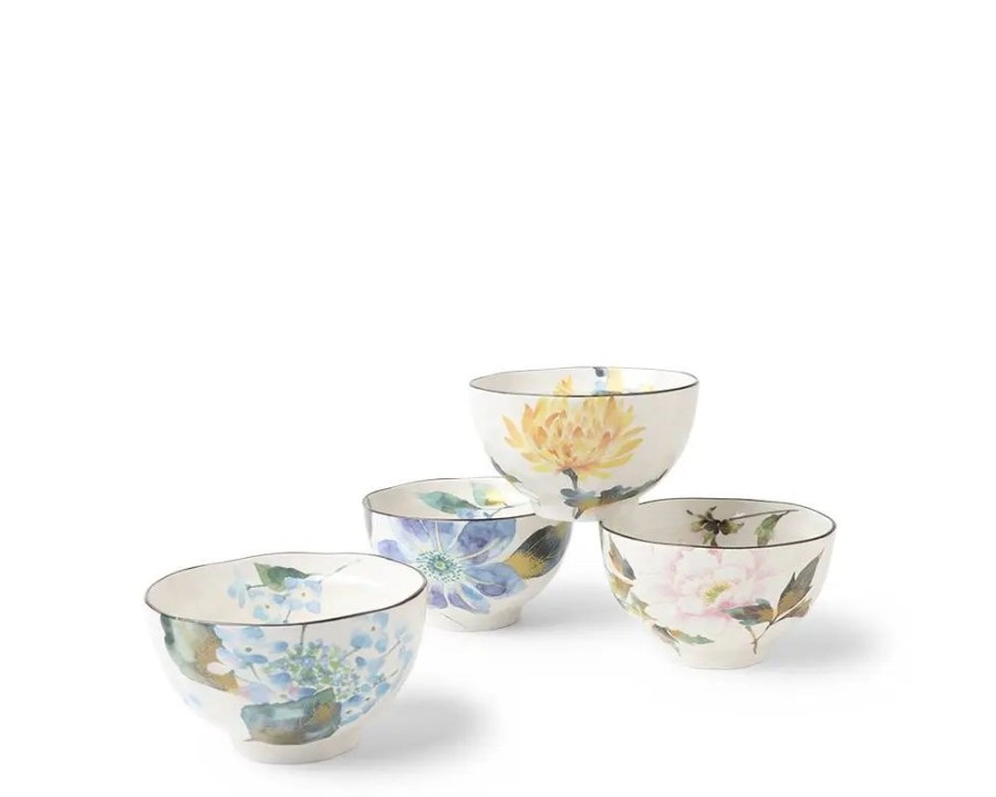 Tabletop Miya Company Bowl Sets | Floral Summer Rice Bowl Set
