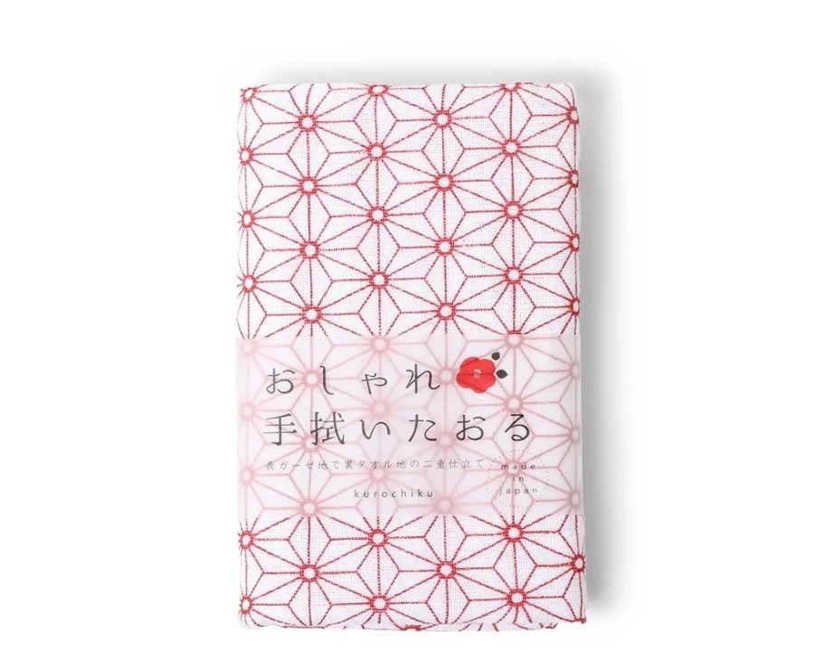 Home Miya Company Towels | Towel Red Asanoha