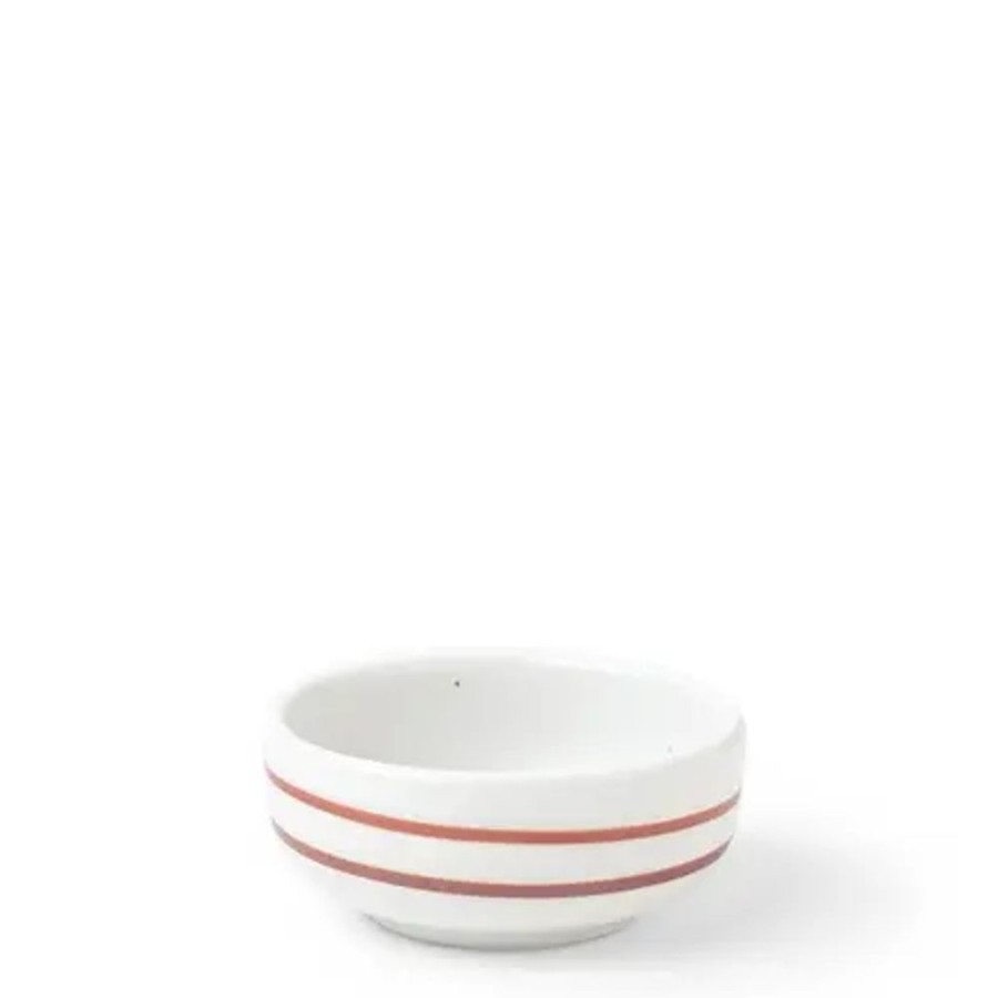 Tabletop Miya Company Sauce Dishes | Sauce Dish White Caramel Swirl