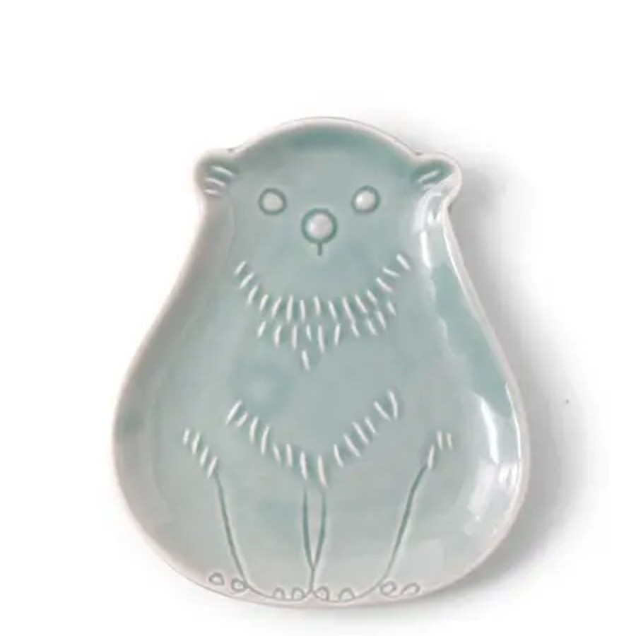 Whimsy Miya Company Other | Sauce Dish Bear Teal