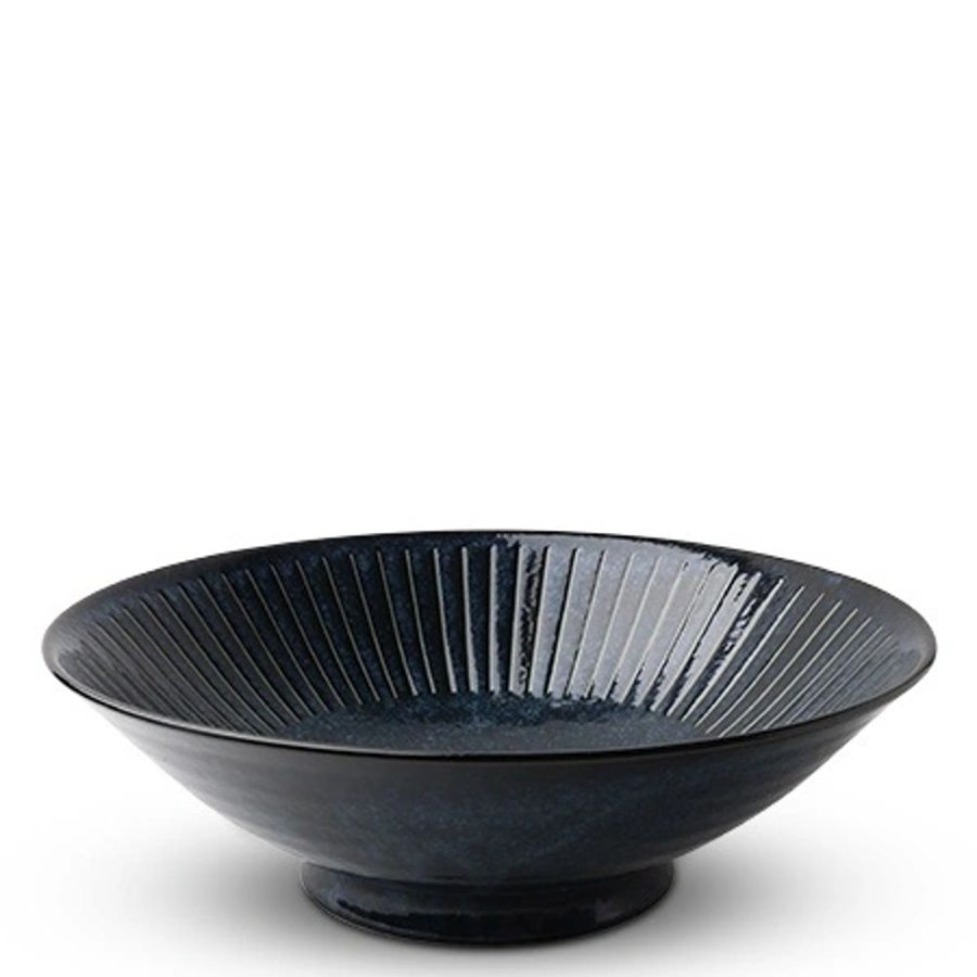 Tabletop Miya Company Serving Bowls & Plates | Blue Namako Tokusa 9.75" Serving Bowl
