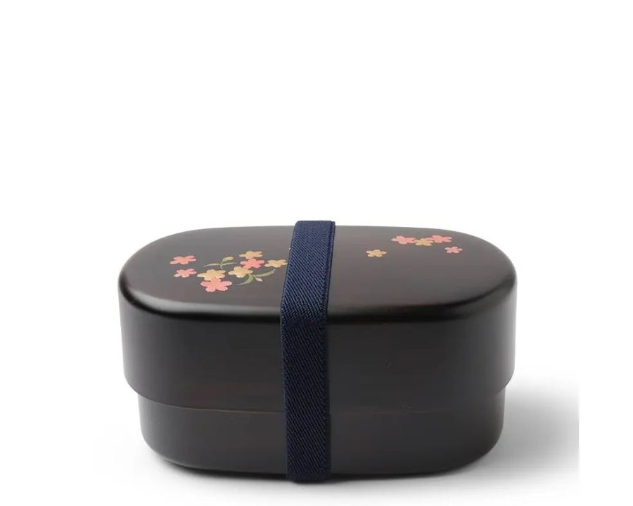 Tabletop Miya Company | Bento Set Woodgrain Sakura Blossom