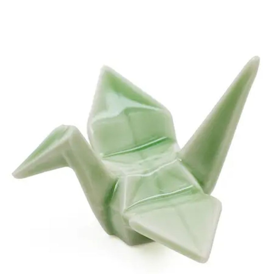 Home Miya Company Weddings | Crane Chopstick Rest - Green