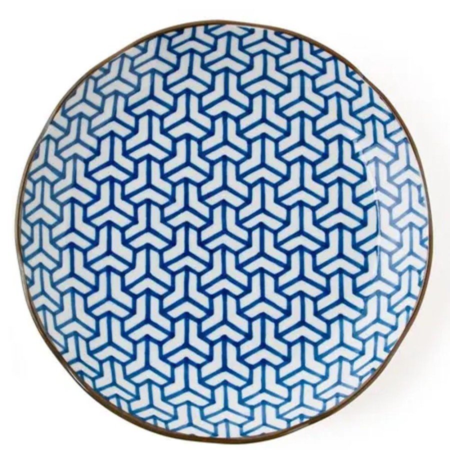 Tabletop Miya Company Large Plates | Monyou 10" Kumi Kikkou Plate