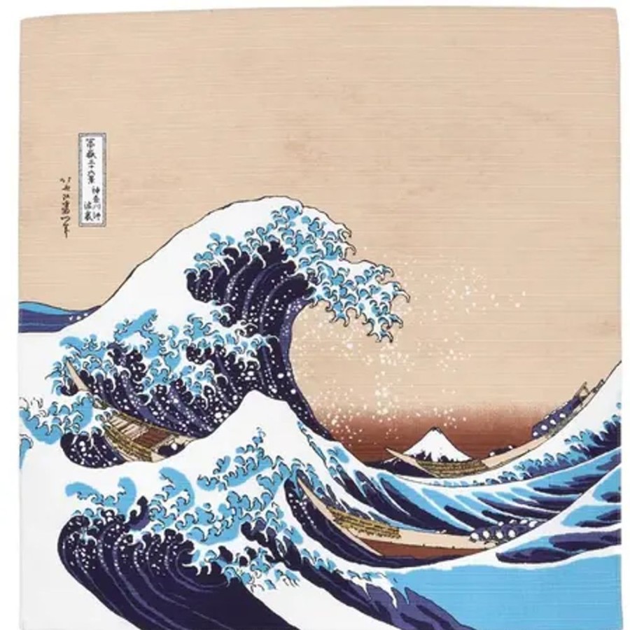 Home Miya Company Furoshiki & Tenugui | Furoshiki Hokusai 19.75" Sq.