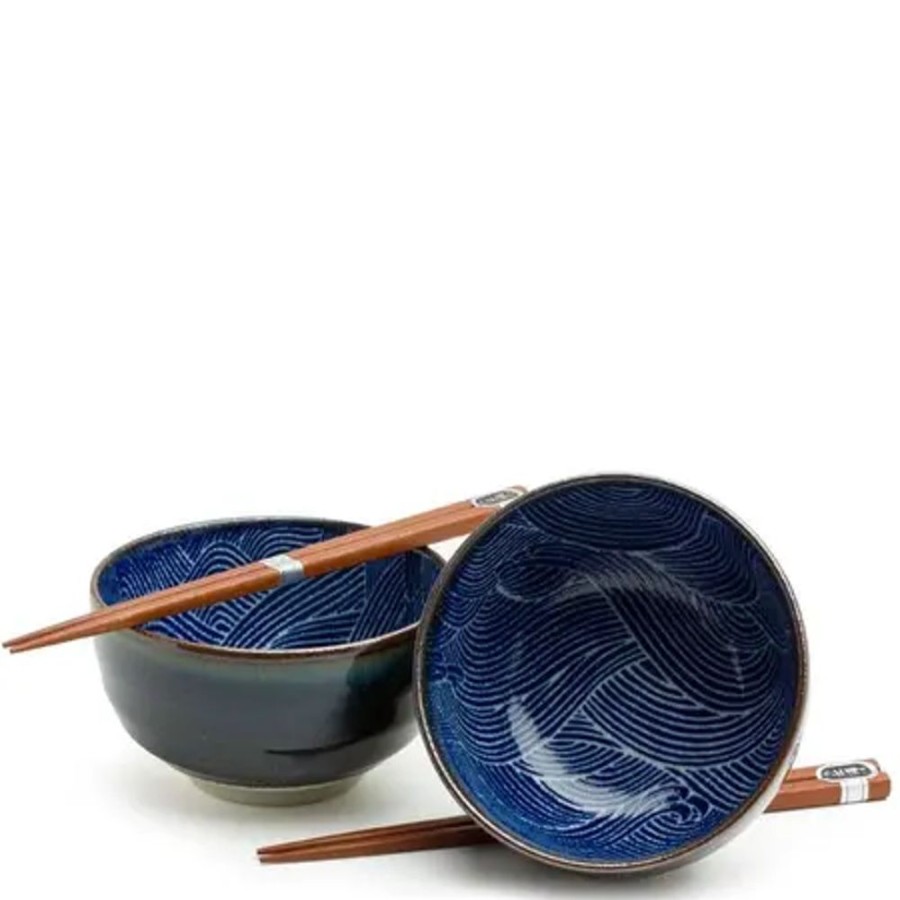 Tabletop Miya Company Bowl Sets | Aranami 5" Bowl For Two Set