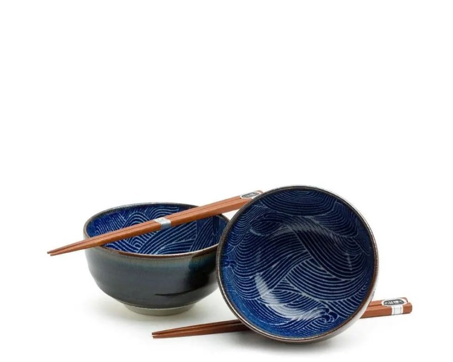 Tabletop Miya Company Bowl Sets | Aranami 5" Bowl For Two Set