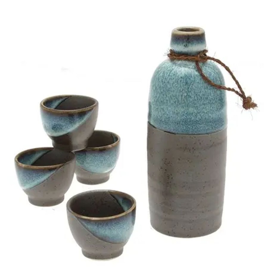 Tabletop Miya Company Sake Sets | Sake Set Black Sand Beach