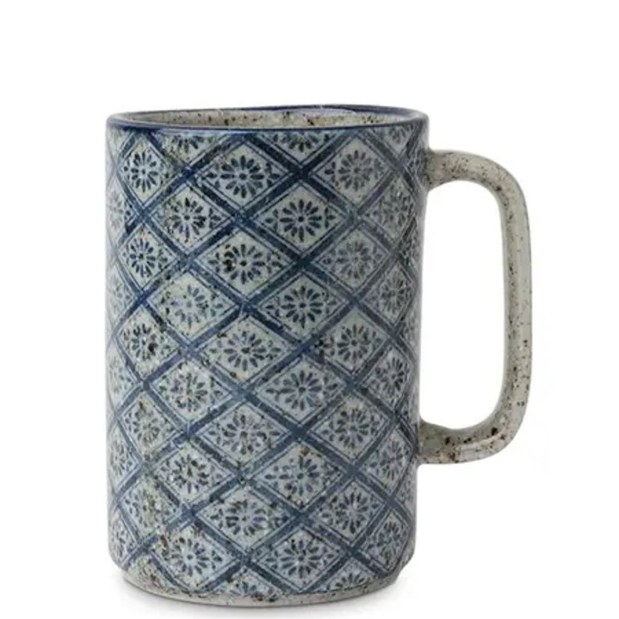 Tabletop Miya Company Mugs | Mug Blue Hishiki 16 Oz.