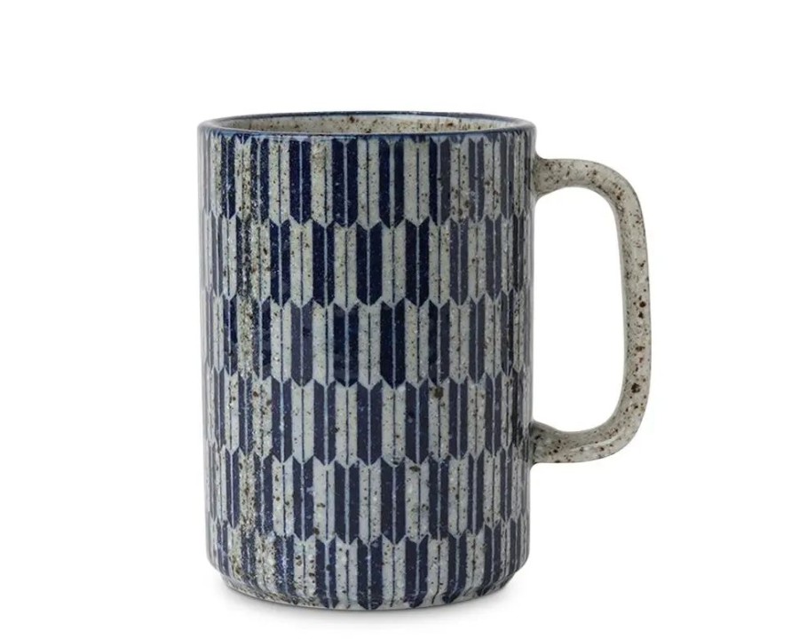 Tabletop Miya Company Mugs | Mug Blue Yagasuri 16 Oz.