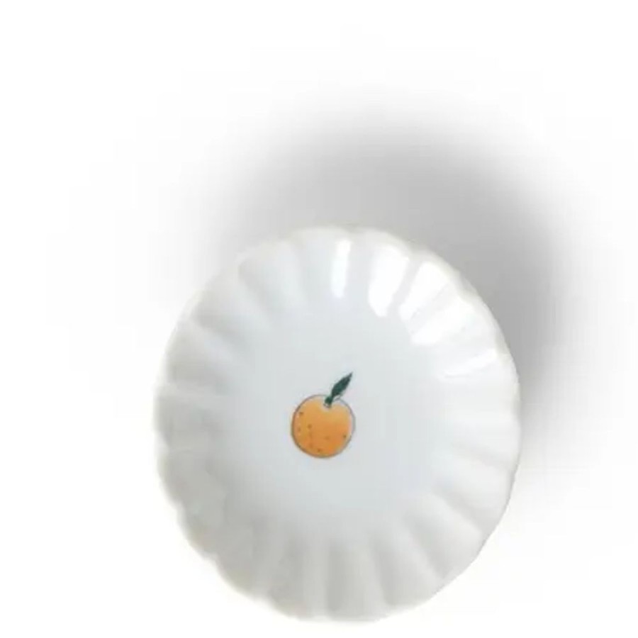 Whimsy Miya Company Plates | Kudamono Sauce Dish Orange