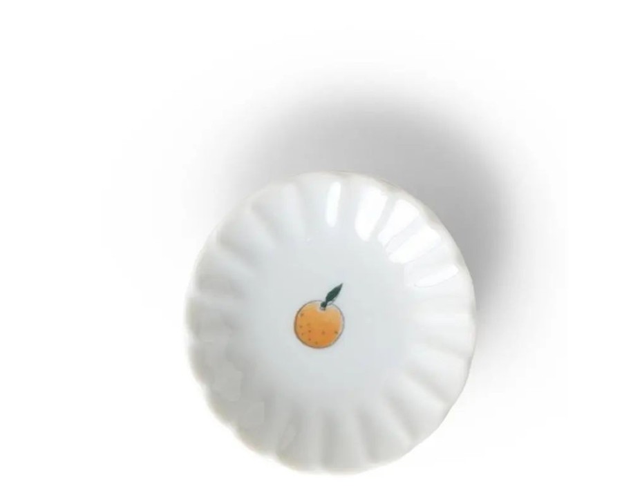 Whimsy Miya Company Plates | Kudamono Sauce Dish Orange