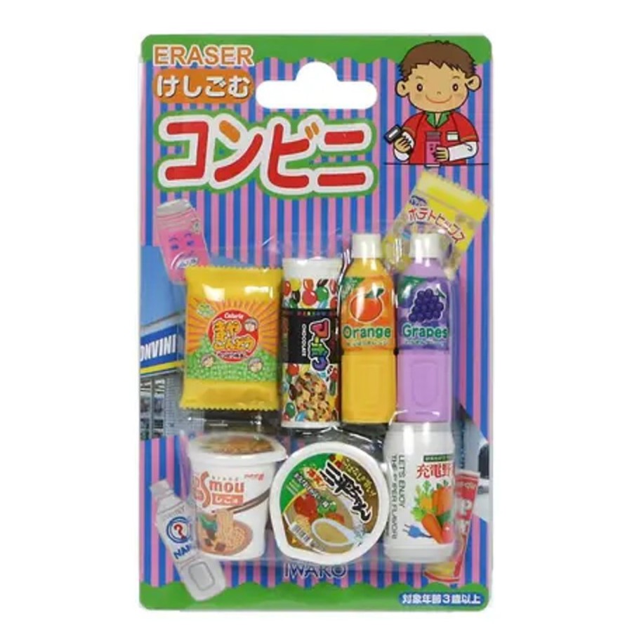Home Miya Company Erasers | Iwako Convenience Store Eraser Pack At Miya