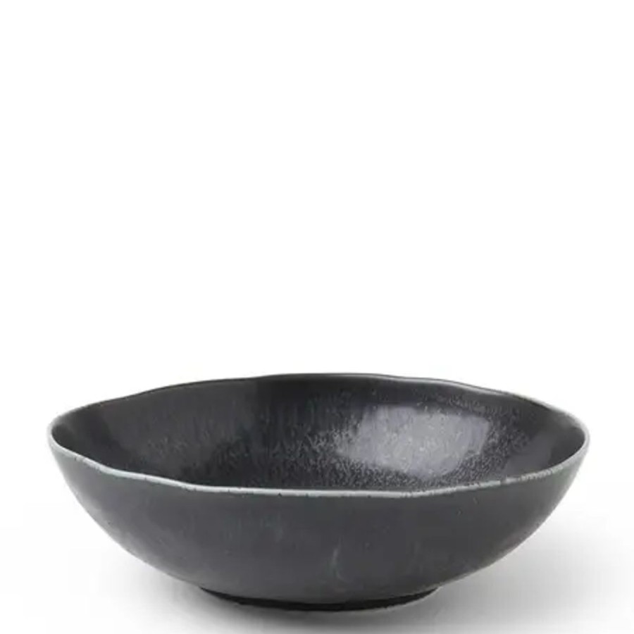 Tabletop Miya Company Large Bowls | Black Cosmos Bowl 8"