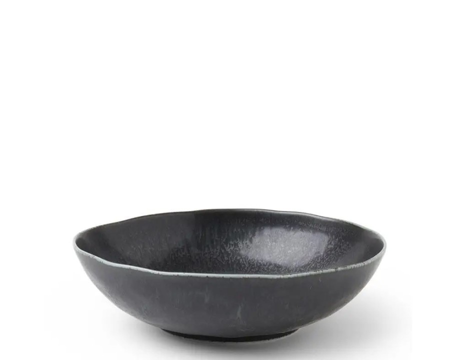 Tabletop Miya Company Large Bowls | Black Cosmos Bowl 8"