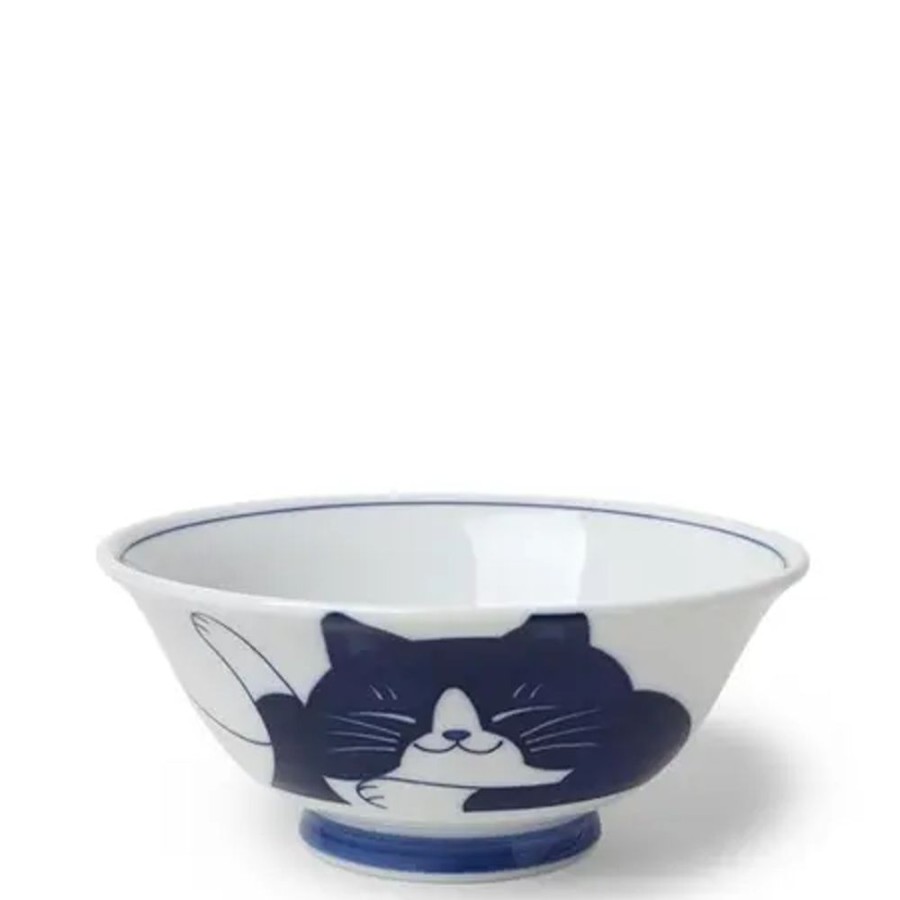 Whimsy Miya Company Bowls | Blue Cats 7.5" Bowl