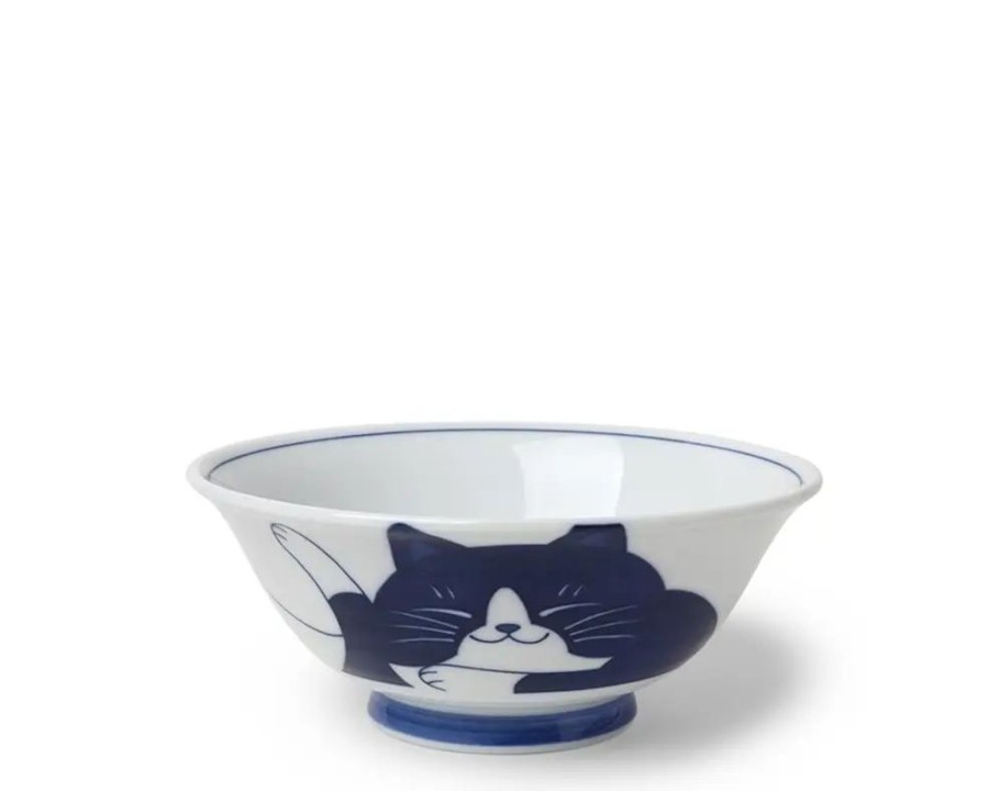 Whimsy Miya Company Bowls | Blue Cats 7.5" Bowl