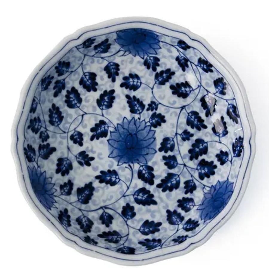 Tabletop Miya Company Medium Plates | Ai Karakusa 6.75" Dessert Dish