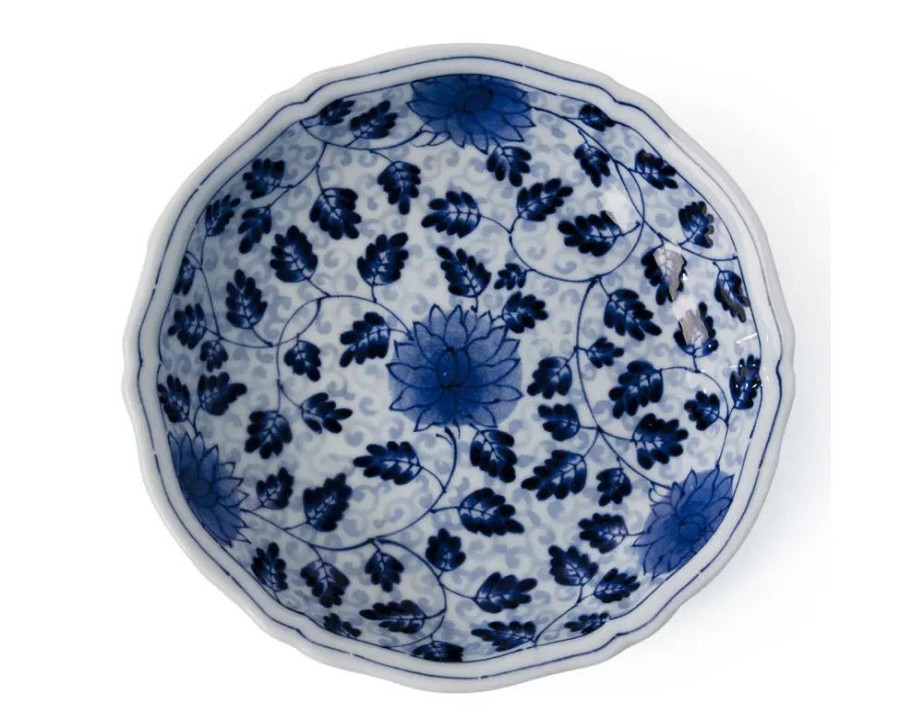 Tabletop Miya Company Medium Plates | Ai Karakusa 6.75" Dessert Dish