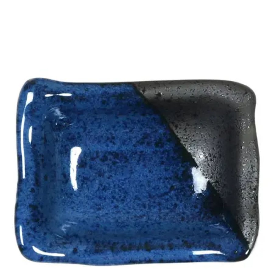 Tabletop Miya Company Sauce Dishes | Namako Blue 3.5" X 2.5" Sauce Dish