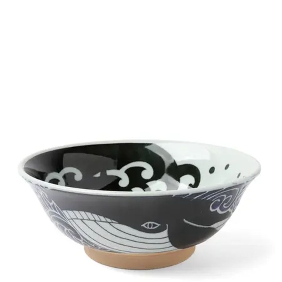 Whimsy Miya Company Other | Bowl Blue Whale Waves 8"