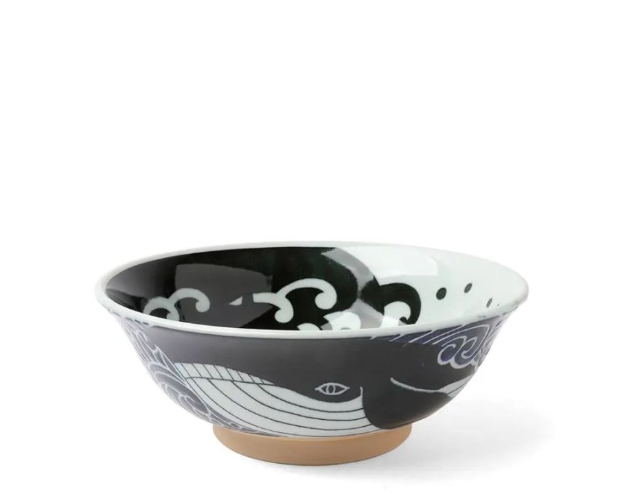 Whimsy Miya Company Other | Bowl Blue Whale Waves 8"