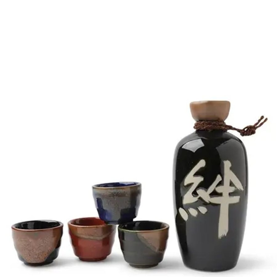 Tabletop Miya Company Sake Sets | Sake Set Oribe Kizuna