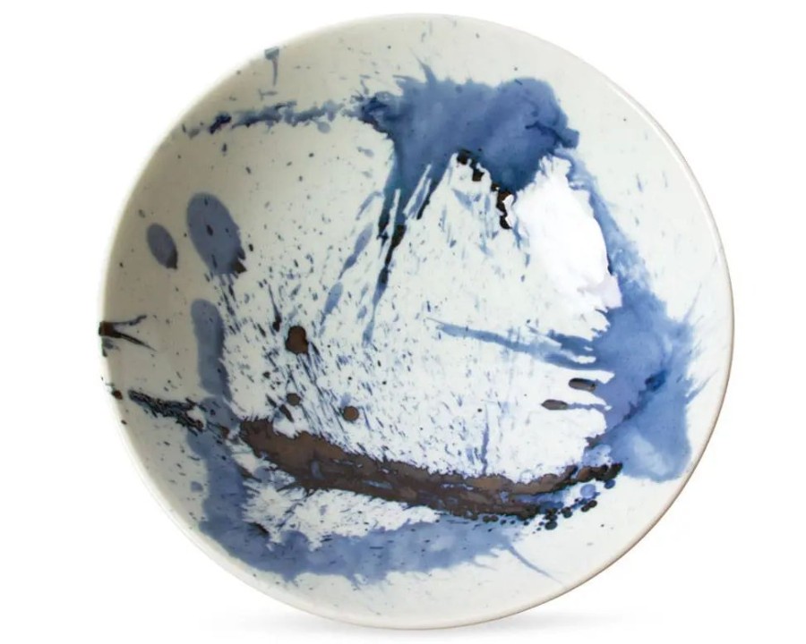 Tabletop Miya Company Serving Bowls & Plates | Blue Sumi 9.75" Serving Bowl