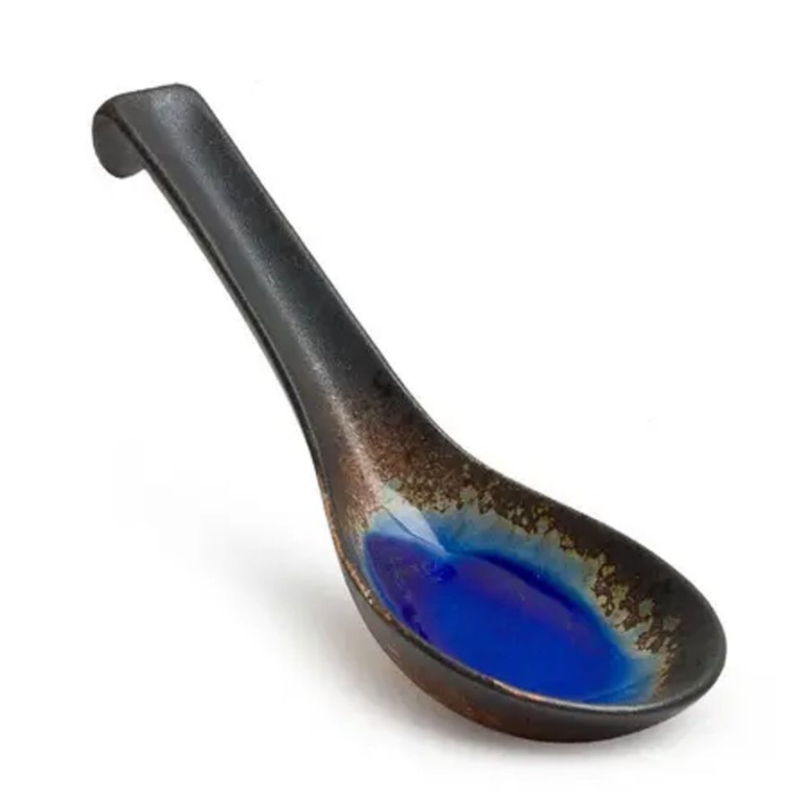 Tabletop Miya Company Soup Spoons | Cobalt Blue Soup Spoon