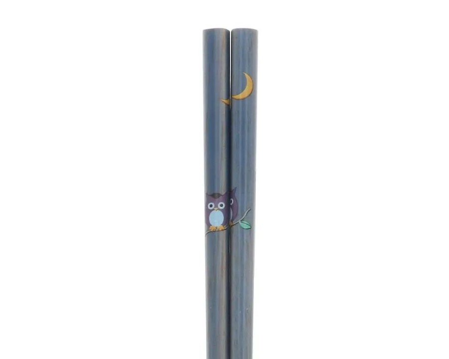 Whimsy Miya Company Owls | Chopsticks Owl Blue/Purple