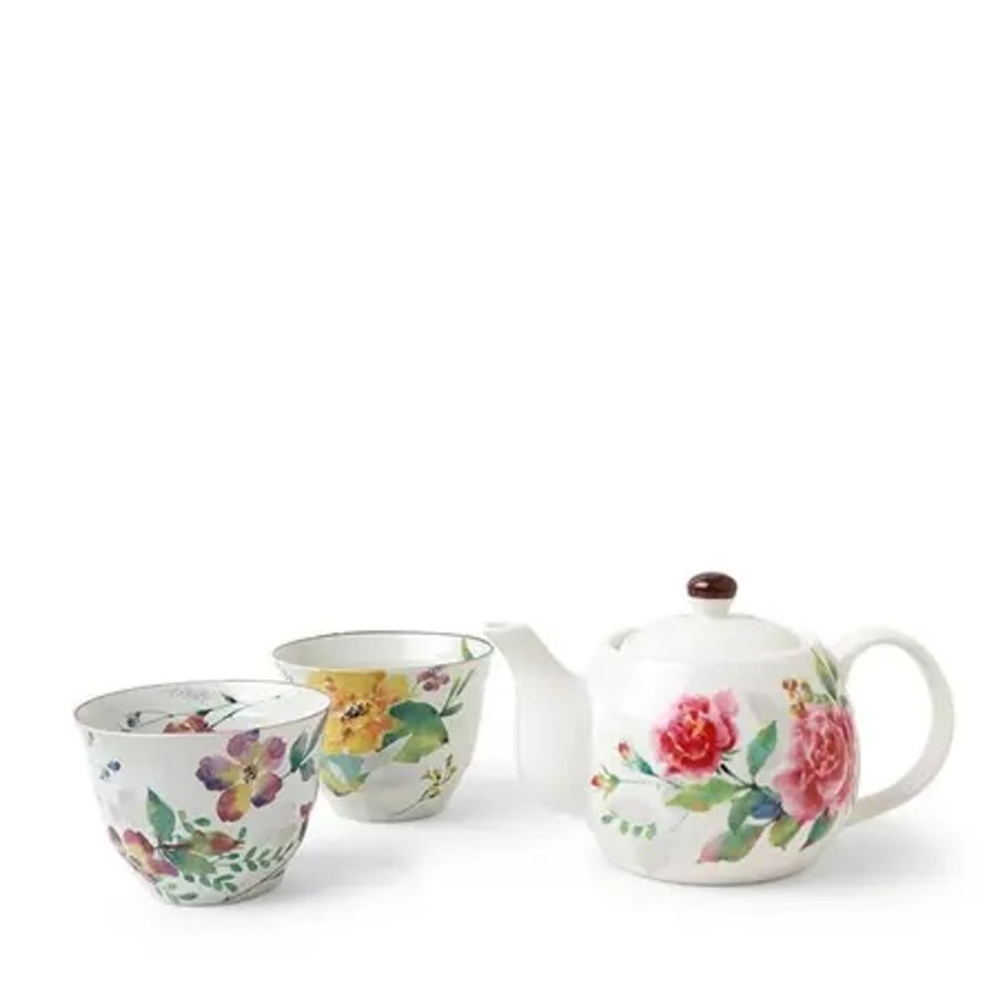 Tabletop Miya Company Tea Sets - Ceramic | Spring Floral Tea Set