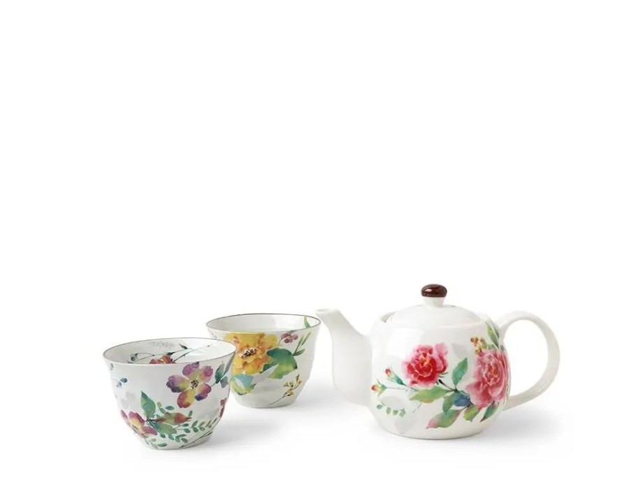 Tabletop Miya Company Tea Sets - Ceramic | Spring Floral Tea Set