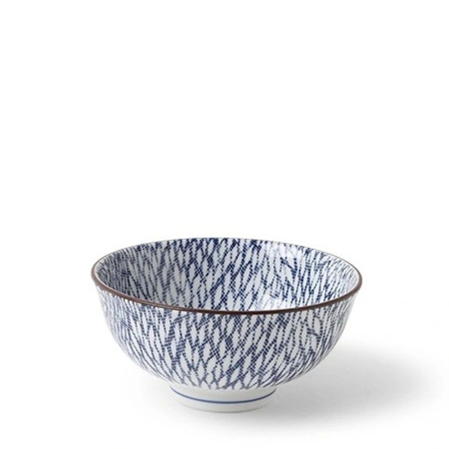 Tabletop Miya Company Rice Bowls | Aizome Mums 4.5" Rice Bowl