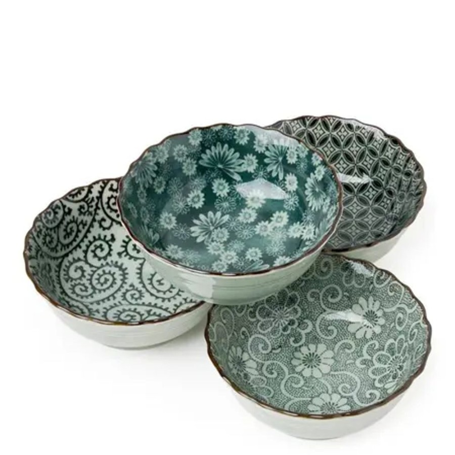Tabletop Miya Company Bowl Sets | Antique Green 4.75" Bowl Set