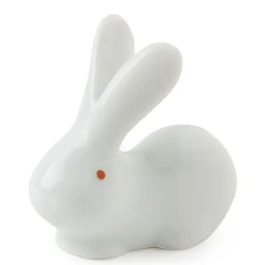 Whimsy Miya Company Rabbits | White Rabbit Chopstick Rest - White Ears