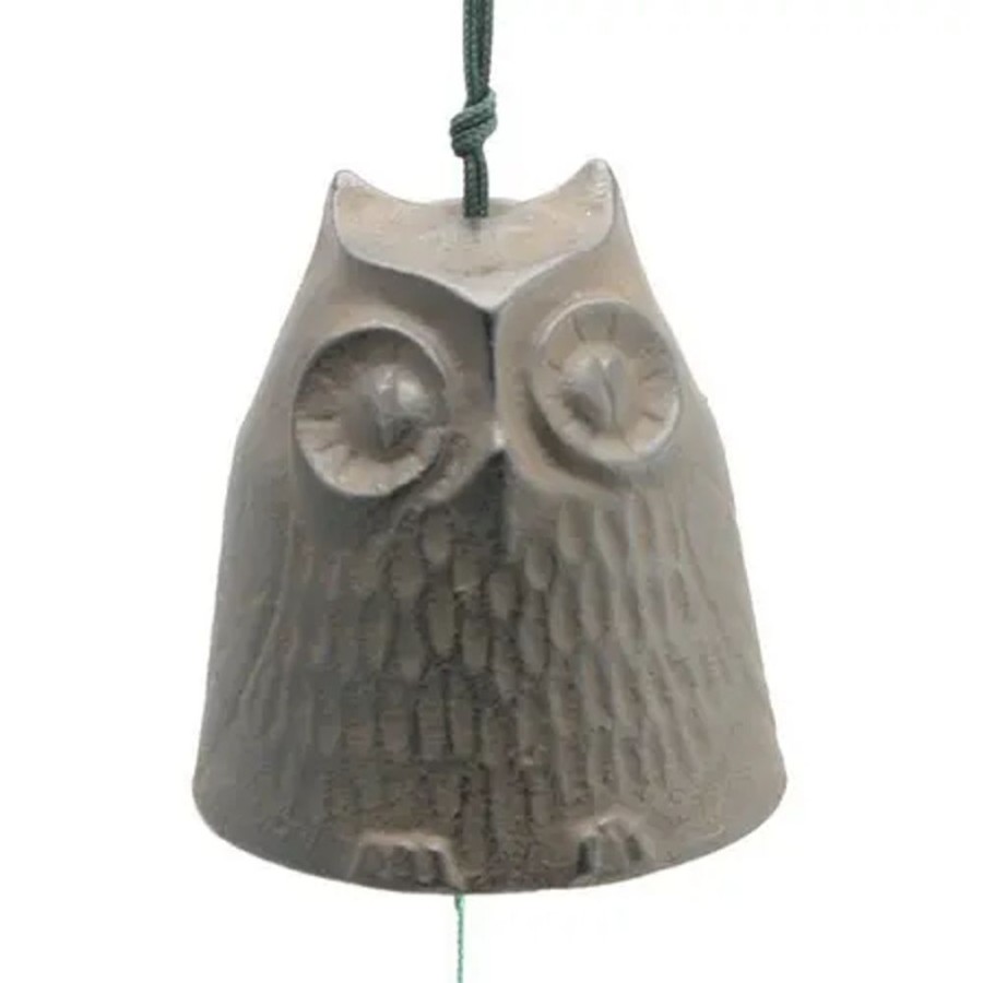 Whimsy Miya Company Owls | Wind Chime Owl Brown 2-1/2"