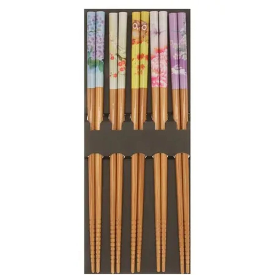 Tabletop Miya Company Chopsticks | Chopsticks Set Bamboo Garden Seasons