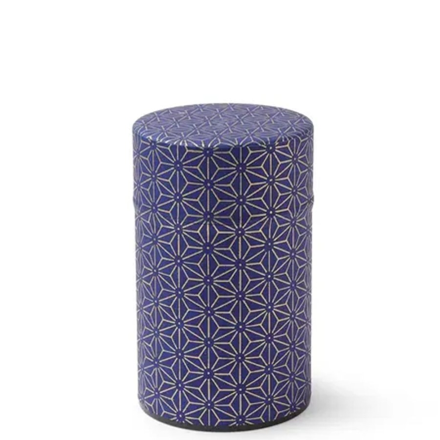 Tabletop Miya Company Teaware Accessories | Tea Canister Purple/Gold Hemp