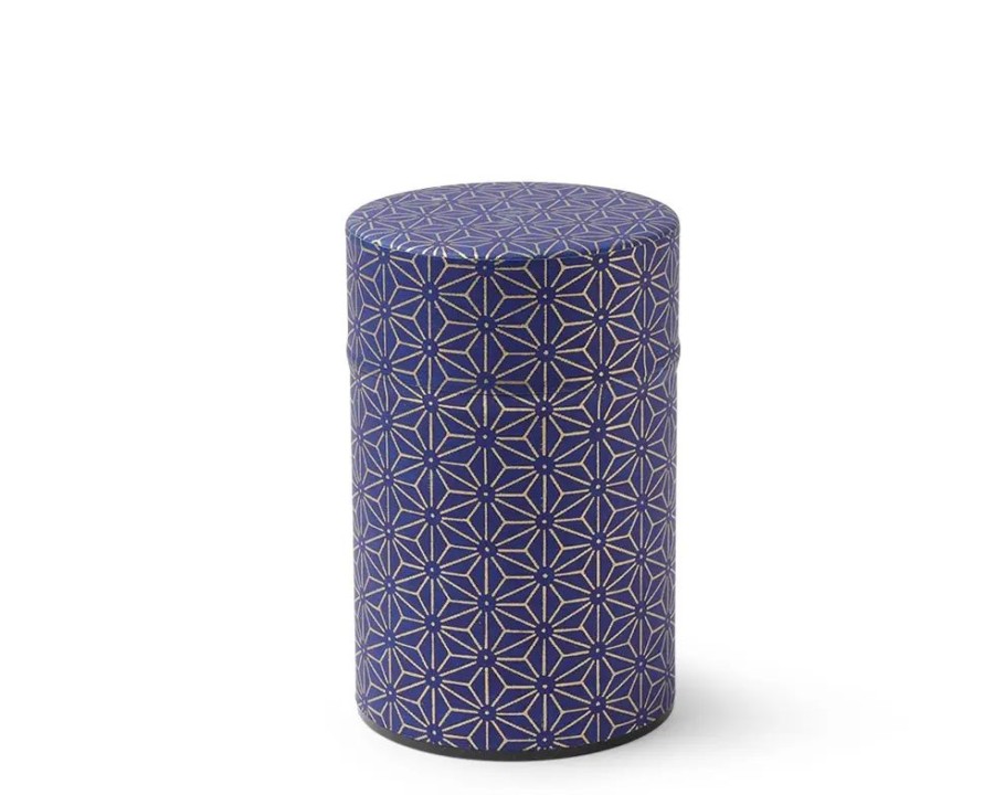 Tabletop Miya Company Teaware Accessories | Tea Canister Purple/Gold Hemp