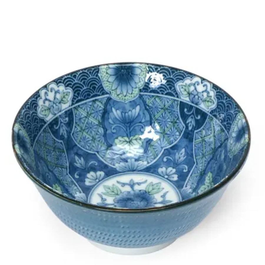 Tabletop Miya Company Blue & White 6" Bowls | Mums 6" Bowl