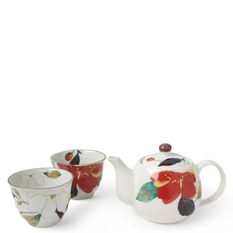 Tabletop Miya Company Tea Sets - Ceramic | Floral Fall Tea Set