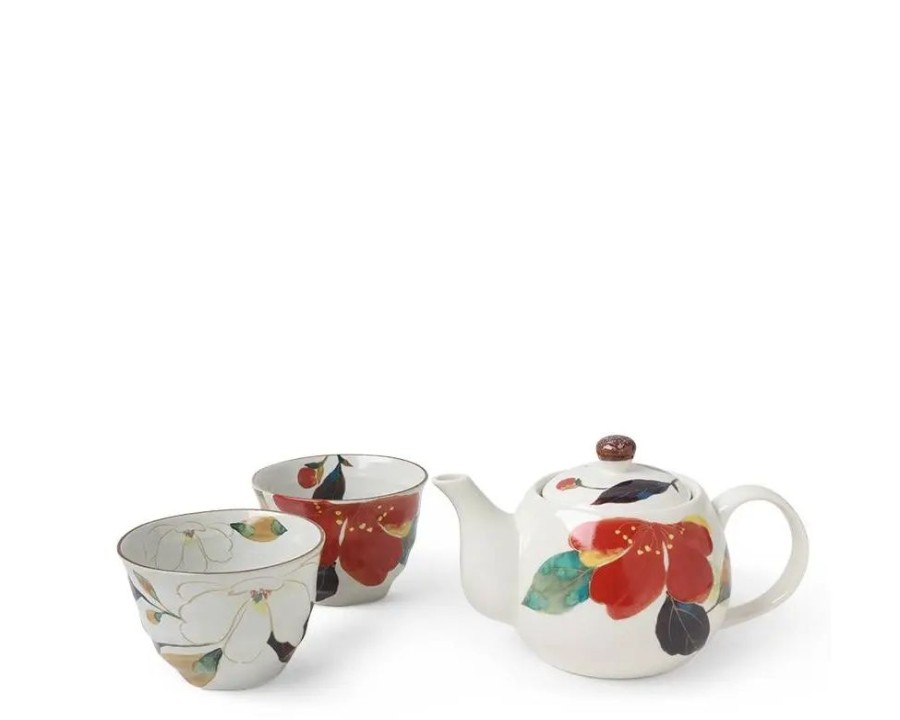 Tabletop Miya Company Tea Sets - Ceramic | Floral Fall Tea Set