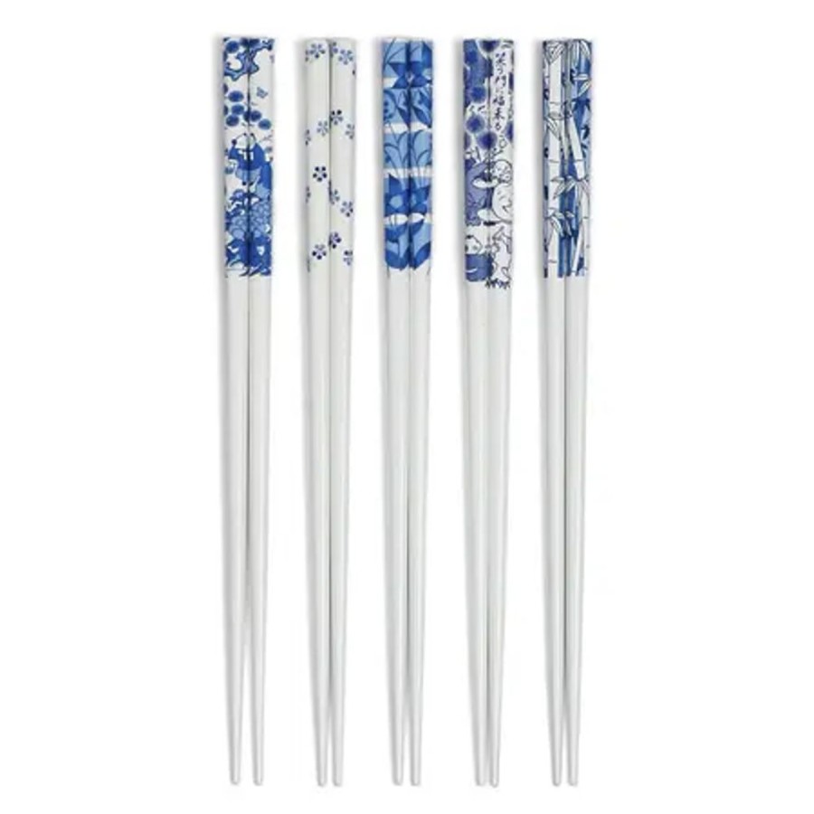 Tabletop Miya Company Chopsticks | Chopsticks Blue & White Assorted