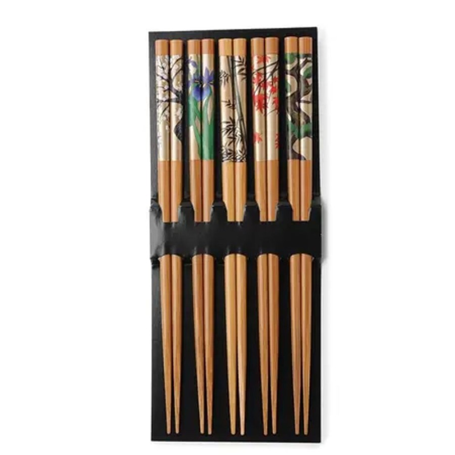 Tabletop Miya Company Chopsticks | Chopsticks Set Antique Byobu Natural